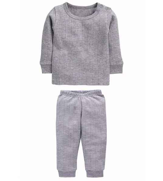 Neva Kids Unisex Winter Wear Thermal Upper and Lower Body Warmer Set