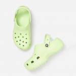 Women Green Solid Clogs