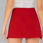 Women Red High-Rise Hot Pants Shorts