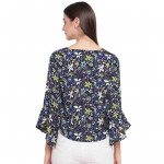 Bell Sleeved Floral Top